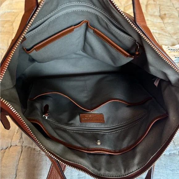 Cole Haan Tan Leather Women's Backpack - Picture 3 of 4